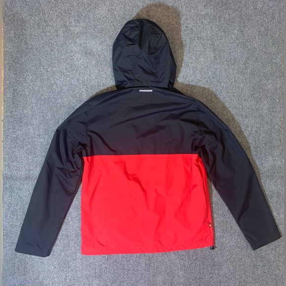 Luke Men's Jacket  Sport Hooded Full Zip in Black/Red Size L - Picture 10 of 14